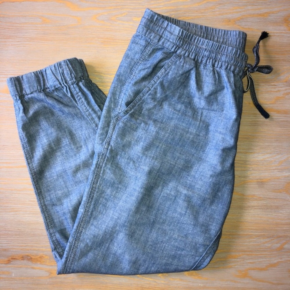 j crew chambray joggers